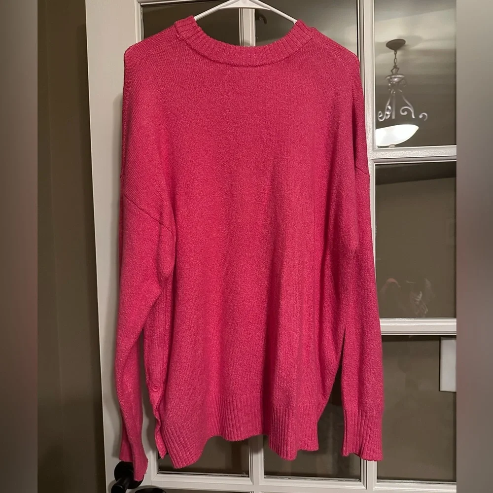 Time and Tru Side Button Crew Neck Sweater size XL - Picture 5 of 5